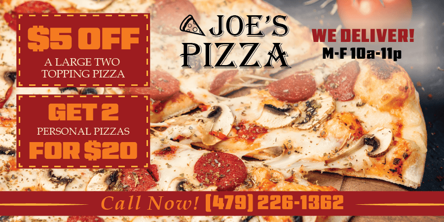 Joe's Pizza Mailer
